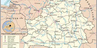 بيلاروس بلد خريطة