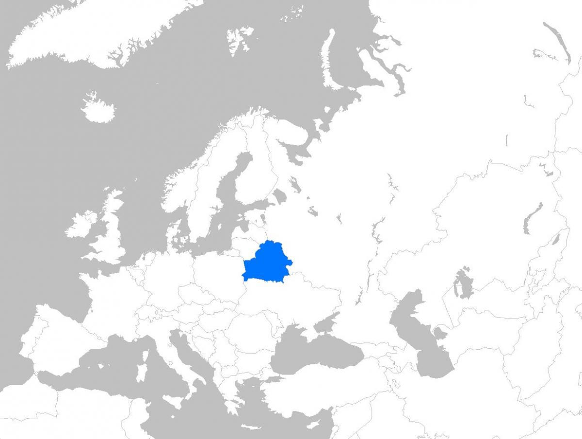 خريطة روسيا البيضاء أوروبا