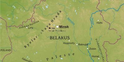 خريطة روسيا البيضاء المادية